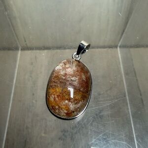 Garden Quartz Crystal Stone Necklace Pendant